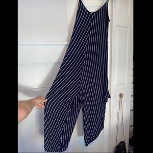Soho Bohemian Store Striped Harem Jumpsuit One Size